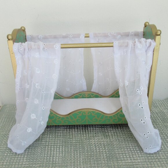 Kidkraft Lot of Wooden Dollhouse Doll Furniture Stove, Table, Bench Bedroom Bath - Picture 14 of 14